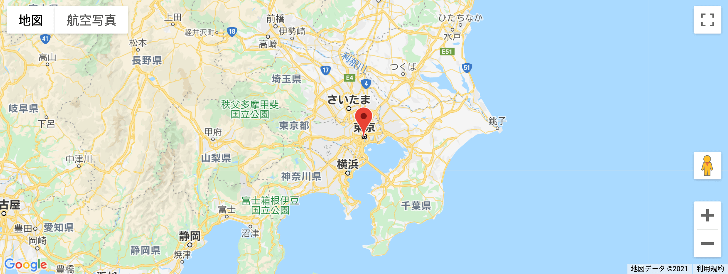 Example of map in Japanese